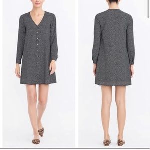 J.crew Polka Dot Dress with Long Sleeves
